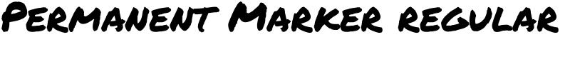 Permanent Marker regular Font