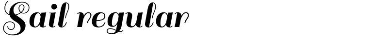 Sail regular Font