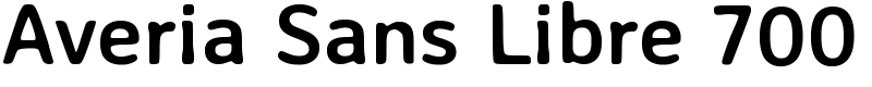 Averia Sans Libre 700 Font
