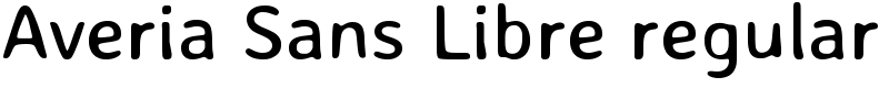 Averia Sans Libre regular Font
