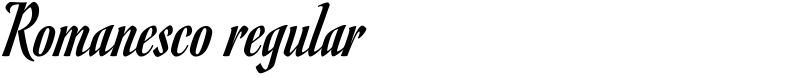 Romanesco regular Font
