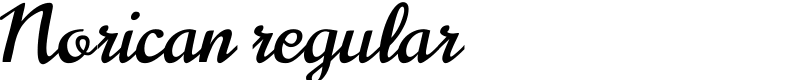 Norican regular Font
