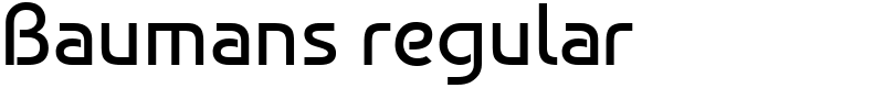 Baumans regular Font