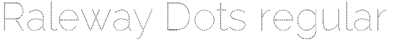 Raleway Dots regular Font