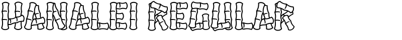 Hanalei regular Font