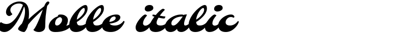 Molle italic Font