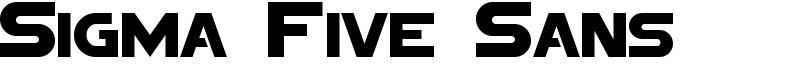 Sigma Five Sans Font