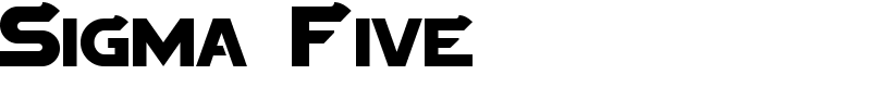 Sigma Five Font