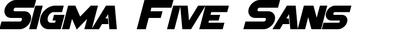 Sigma Five Sans Font