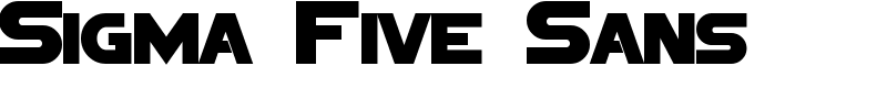 Sigma Five Sans Font