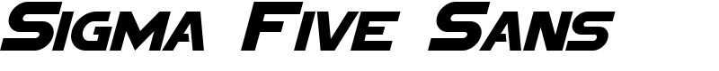 Sigma Five Sans Font