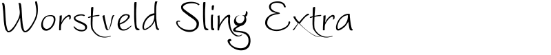 Worstveld Sling Extra Font