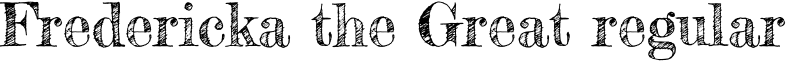 Fredericka the Great regular Font