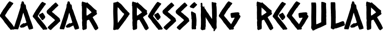 Caesar Dressing regular Font