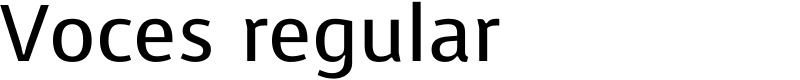 Voces regular Font
