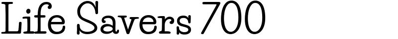 Life Savers 700 Font