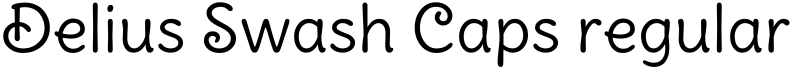 Delius Swash Caps regular Font
