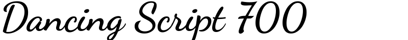 Dancing Script 700 Font