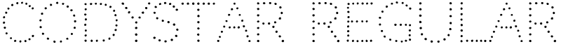 Codystar regular Font