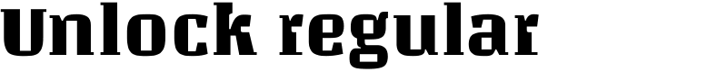 Unlock regular Font