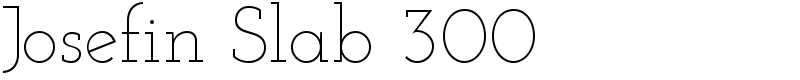 Josefin Slab 300 Font
