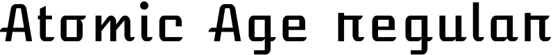 Atomic Age regular Font