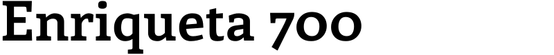 Enriqueta 700 Font