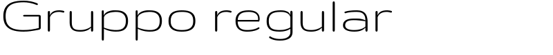 Gruppo regular Font
