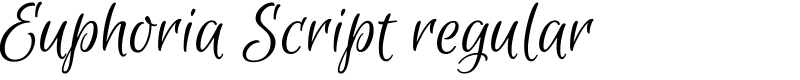 Euphoria Script regular Font