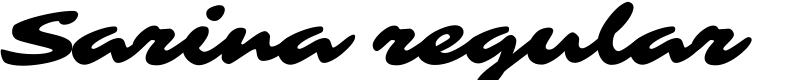 Sarina regular Font