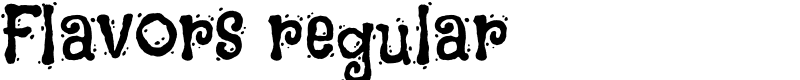 Flavors regular Font