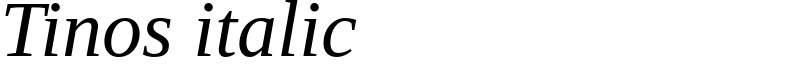 Tinos italic Font