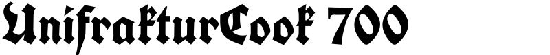 UnifrakturCook 700 Font