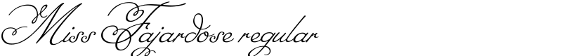 Miss Fajardose regular Font