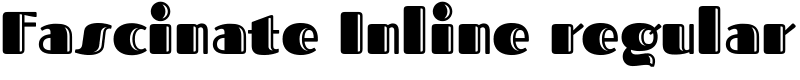 Fascinate Inline regular Font