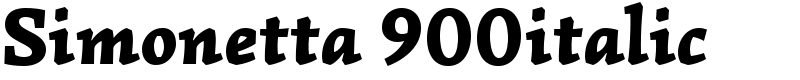 Simonetta 900italic Font