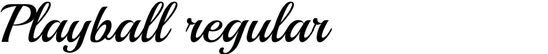 Playball regular Font