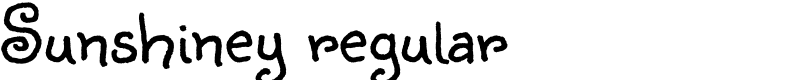 Sunshiney regular Font