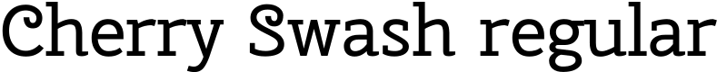 Cherry Swash regular Font