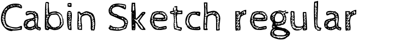 Cabin Sketch regular Font