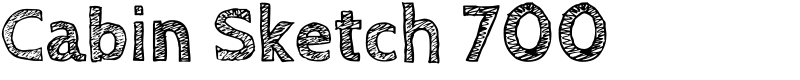 Cabin Sketch 700 Font