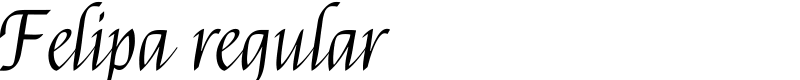Felipa regular Font