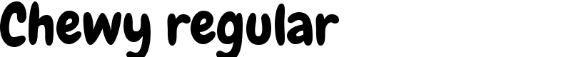 Chewy regular Font