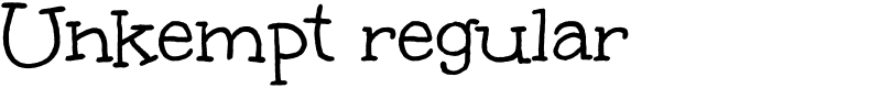 Unkempt regular Font