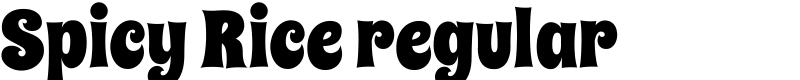 Spicy Rice regular Font