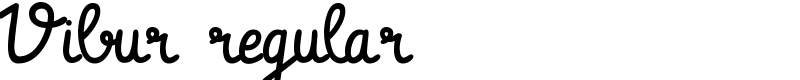 Vibur regular Font