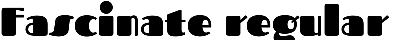 Fascinate regular Font
