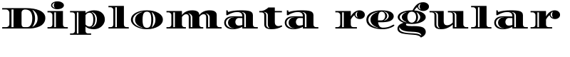 Diplomata regular Font