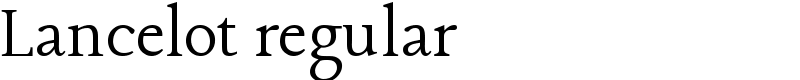 Lancelot regular Font