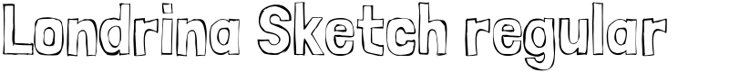 Londrina Sketch regular Font